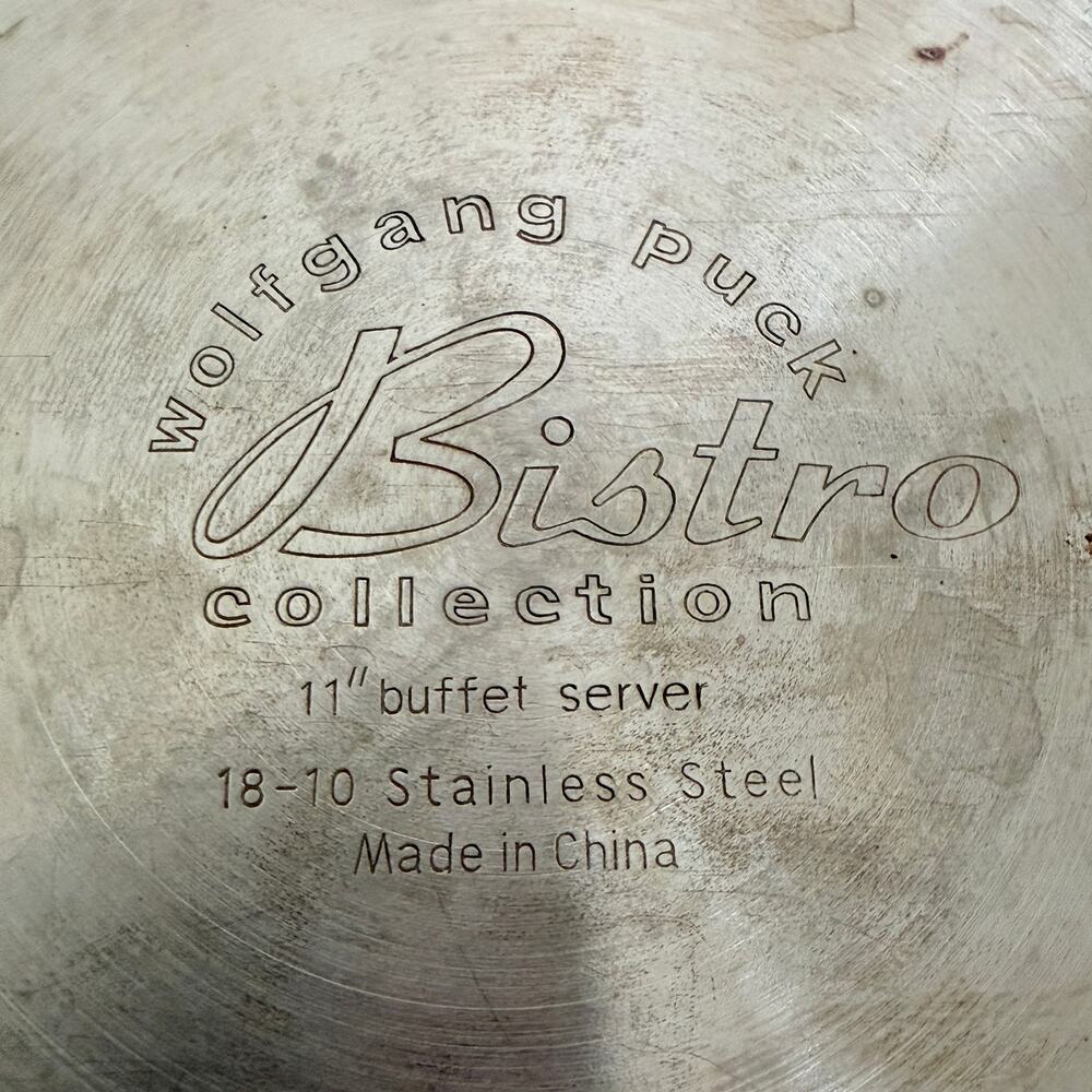 Wolfgang Puck Cafe Collection 8" and 11" Buffet Server Set, Stainless Steel - Picture 6 of 9